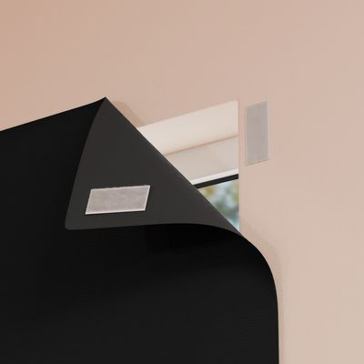 Cortina Painel Blackout com Fixador 1,40 m x 1,40 m Preto