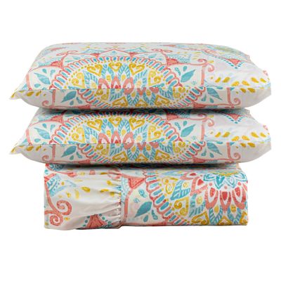 Colcha Casal Queen Babado Laila 3 Peças Estampa 03