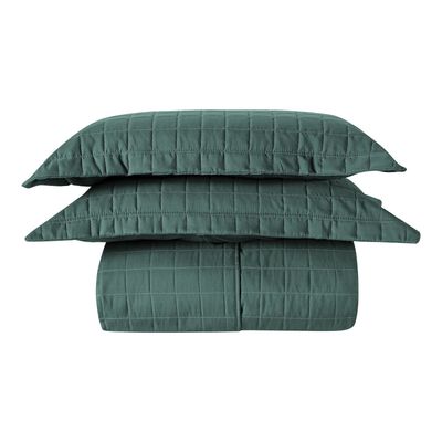 Cobre Leito King 2 Porta Travesseiros 300 fios Basic Verde