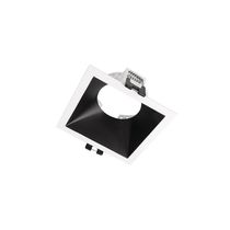 Spot De Embutir Recuado Taschibra Piazza Mr16 Gu10 Quadrado Bivolt Branco/preto 15090377