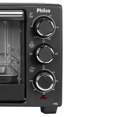 Forno Elétrico 17L Philco Preto 2 Resistências PFE17P 220V