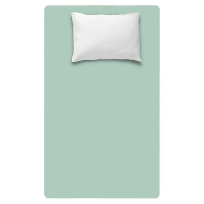 Lençol Avulso Solteiro Liso com Elástico 180 Fios  - Fiori Menta