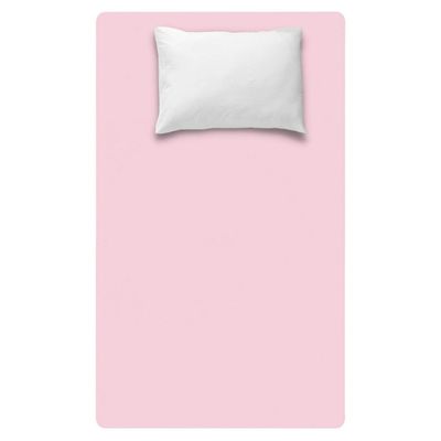 Lençol Avulso Solteiro Liso com Elástico 180 Fios  - Fiori Rosa claro