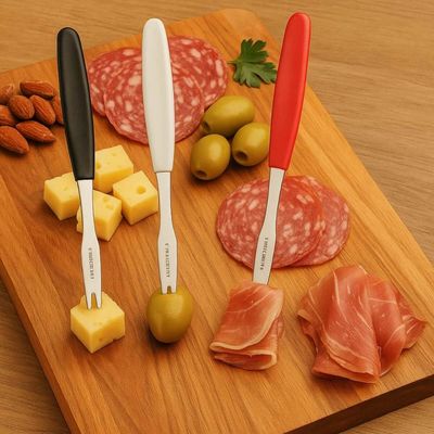 Kit 48 Mini Garfos para Petiscos Aço Inox Tramontina Servir Hótéis Restaurantes Petiscarias