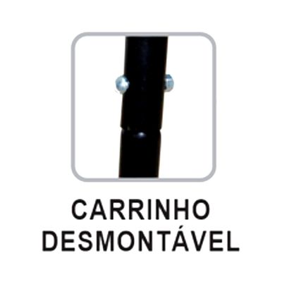 Churrasqueira Mega Grill Mista Inox com 2 Grelhas 94x75x30cm