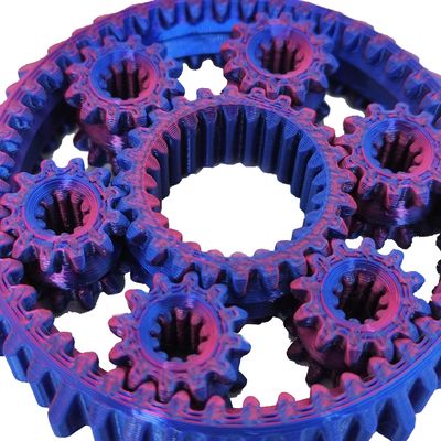 Fidget de Dedo 6 Engrenagens Spinner Anti Estresse Relaxante 3D Bicolor