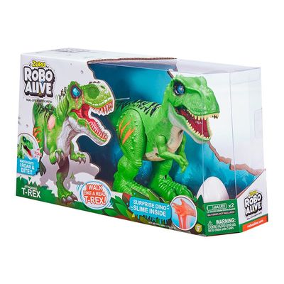 Dinossauro Robo Alive Ataque do T-Rex - Verde