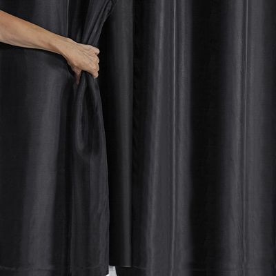 Cortina Blackout PVC com Tecido Voil 2,80 m x 2,30 m Preto