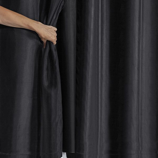 Cortina Blackout PVC com Tecido Voil 2,80 m x 1,80 m Preto