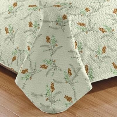 Kit Cobre Leito Colcha Casa Scarpa Mix Queen Estampado Dupla Face Floral 3 Peças - Isamara