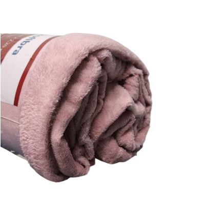 Manta Microfibra Casal 180x220cm Unicolor Jolitex Rose