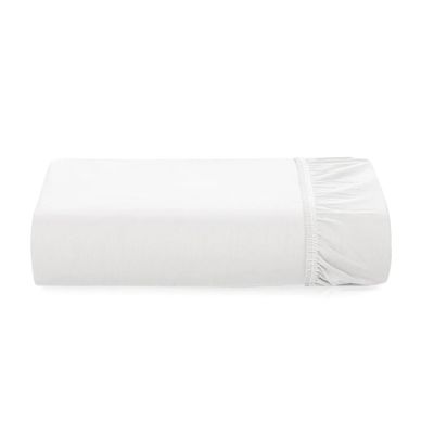 Lençol Casal Elástico Algodão 200 Fios Tom Karsten Branco