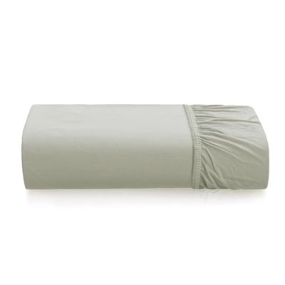Lençol Casal Elástico Algodão 200 Fios Tom Karsten Branco