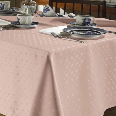 Toalha Mesa Retangular 160x270cm Requinte TJ5796 Rosa Dohler