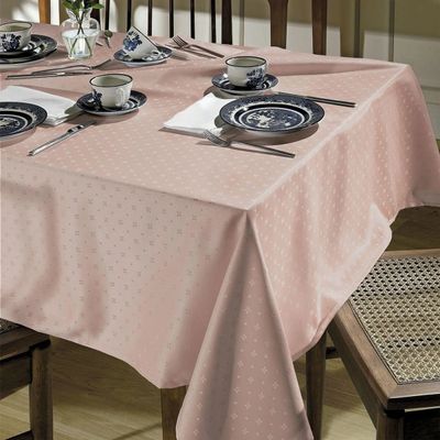 Toalha Mesa Retangular 160x270cm Requinte TJ5796 Rosa Dohler