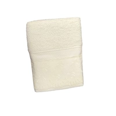 Toalha de Rosto Melody com Renda Naira Bouton Branco