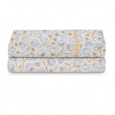 Lençol de Cima Avulso Luar Estampado Casal 01 Peça Malha 100% Algodão - Cotton