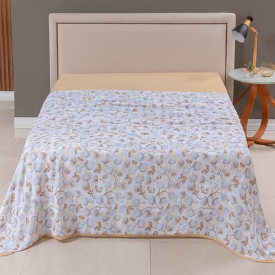 Lençol de Cima Avulso Luar Estampado Casal 01 Peça Malha 100% Algodão - Cotton