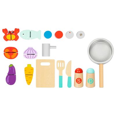 Cozinha De Madeira Brinquedo Infantil Tooky Toy Colorido
