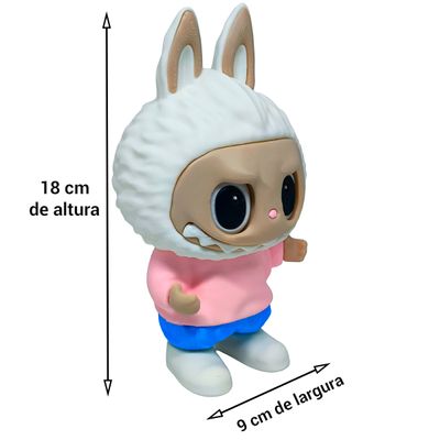 Boneco La bu Pop Decoração Macaron 3d La Bubu 18cm Colecionável Mart