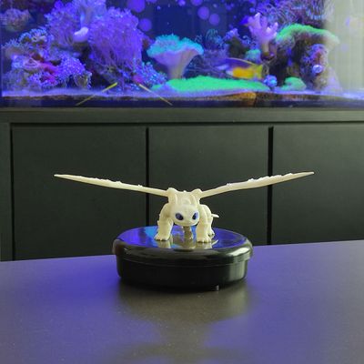 Dragão Fúria da Luz Branco Articulado Como Treinar 3D Seu Dragão