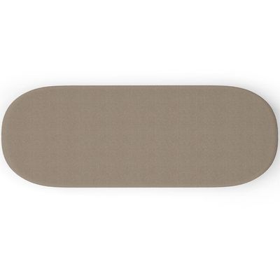 Puff Decorativo Orgânico Para Living Quarto 195cm Doha W01 Bouclê Bege - Lyam Decor