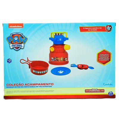 PATRULHA CANINA - CAMPING - KIT COM FOGAREIRO