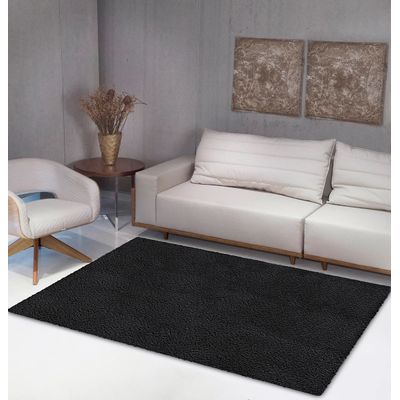 Tapete Prestigio 100cm x 140cm Jolitex Preto