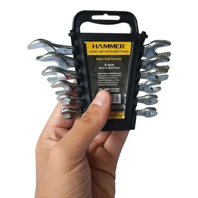 Jogo De Chave Fixa Hammer 6 A 17Mm 6 Peças