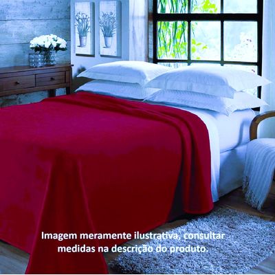 Manta Microfibra Queen 220x240cm Unicolor Jolitex Rose