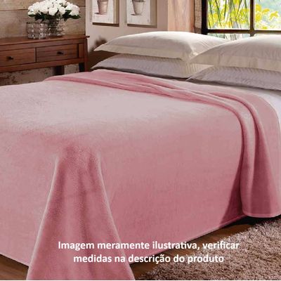 Manta Microfibra Queen 220x240cm Unicolor Jolitex Marinho