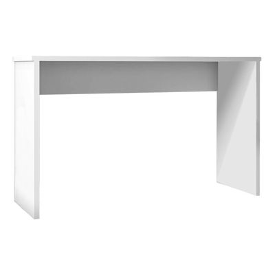 Mesa para Escritório Home Office Sem Gaveta Emma Branco Texturizado - Gran Belo