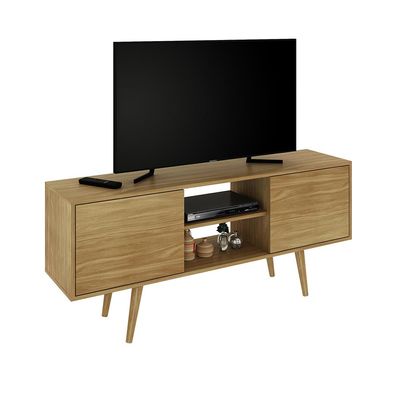 Rack Bancada para TV até 65 Sala de Estar R1464 Natural - Gran Belo
