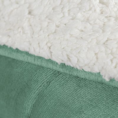 Edredom Bariloche King Dupla Face Sherpa - Alecrim - 100% Poliéster