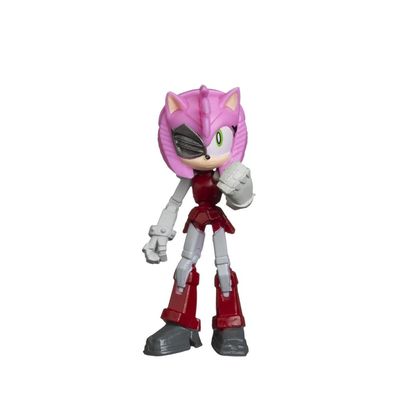 Kit 5 Bonecos Col 6,5cm Tails, Knuckles Pirata, Rose, Sonic