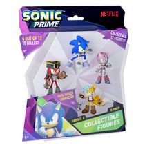 Kit 5 Bonecos Col 6,5cm Tails, Knuckles Pirata, Rose, Sonic