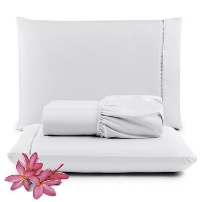 Kit Jogo de Cama Lençol Queen Pratik 3 Peças com 4 Un. Cores 1 - 100% Poliéster