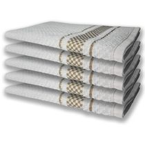 10 Panos de Prato Atoalhado Felpudo Premium 5 Azul 5 Marrom