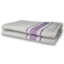 4 Panos de Prato Atoalhado Felpudo Premium Preto+Roxo