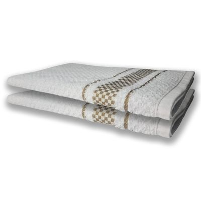 4 Panos de Prato Atoalhado Felpudo Premium Verde+Marrom