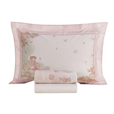 Jogo Cama Infantil Solteirão 3Pcs 200 Fios Jardim Karsten