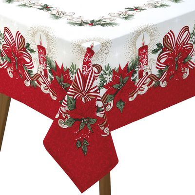 Toalha Mesa Retangular Athenas 140x210cm Natal 120 Dohler