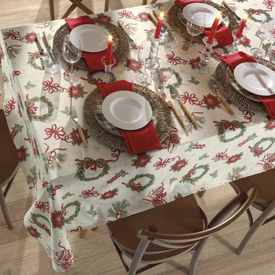 Toalha Mesa Retangular Celebra 160x240cm Natal 121 Dohler