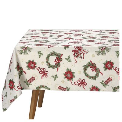 Toalha Mesa Retangular Celebra 160x240cm Natal 121 Dohler