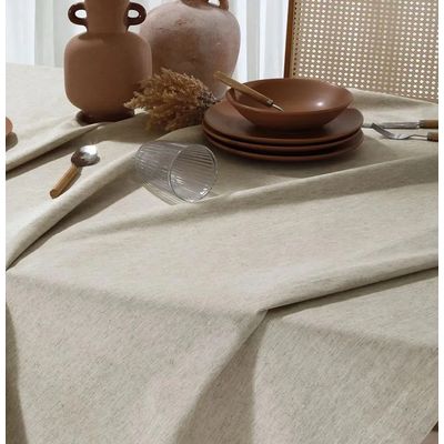 Toalha Mesa Retangular 160x220cm Linhares Natural Dohler