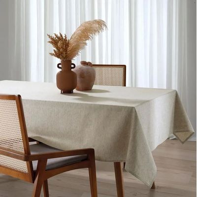 Toalha Mesa Retangular 160x220cm Linhares Natural Dohler