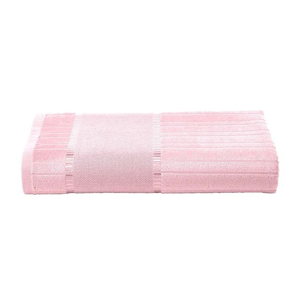 Toalha Lavabo Veludo de Bordar Bella 30x45cm Dohler Rosa 5211