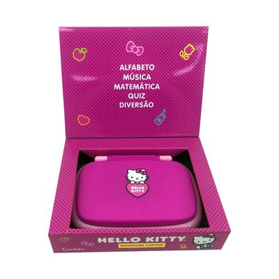 Kit Mochila Inf.Pelúcia Hello Kitty + Laptop Inf.Hello Kitty