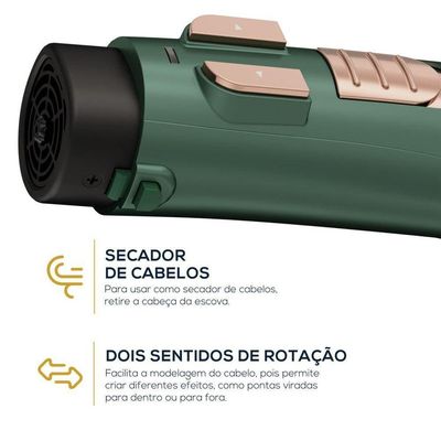 Escova Rotativa Britânia Bivolt 1300W Opção Secador BERE01 Bivolt