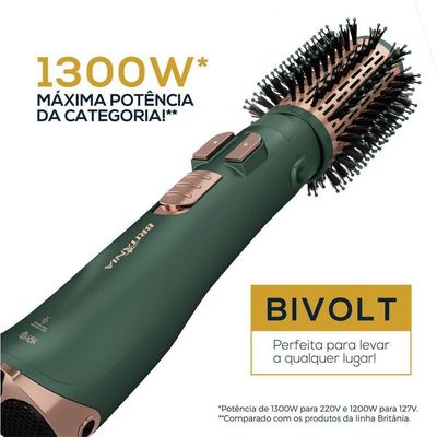 Escova Rotativa Britânia Bivolt 1300W Opção Secador BERE01 Bivolt